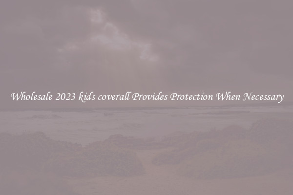 Wholesale 2023 kids coverall Provides Protection When Necessary