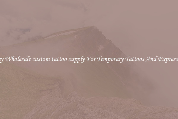 Buy Wholesale custom tattoo supply For Temporary Tattoos And Expression