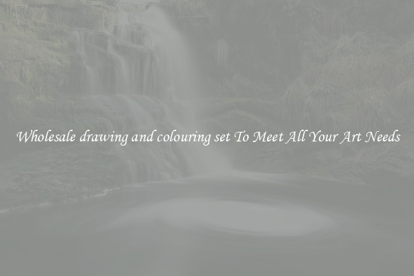 Wholesale drawing and colouring set To Meet All Your Art Needs