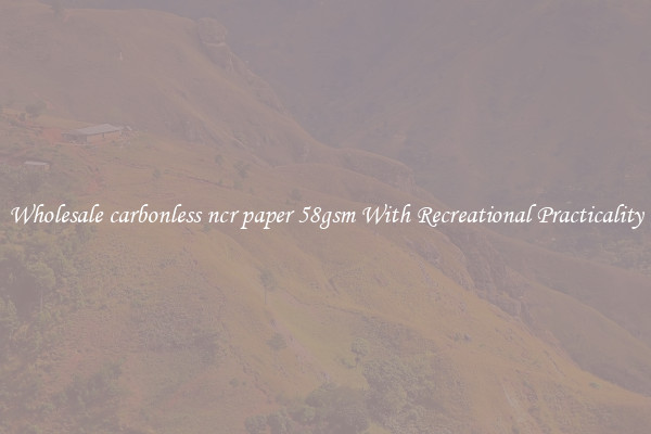 Wholesale carbonless ncr paper 58gsm With Recreational Practicality