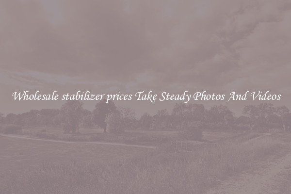 Wholesale stabilizer prices Take Steady Photos And Videos