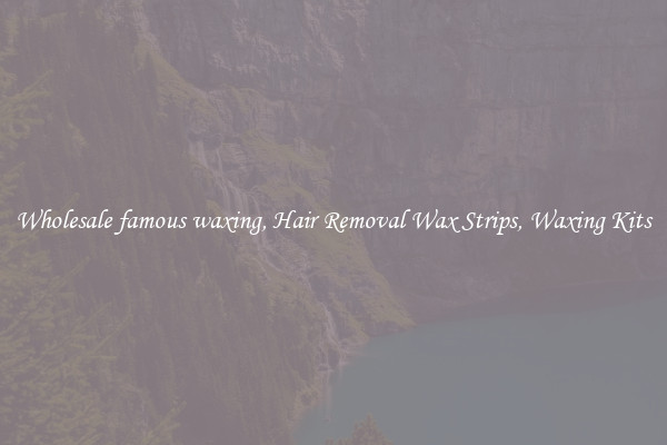 Wholesale famous waxing, Hair Removal Wax Strips, Waxing Kits
