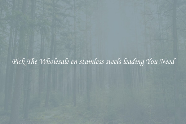 Pick The Wholesale en stainless steels leading You Need
