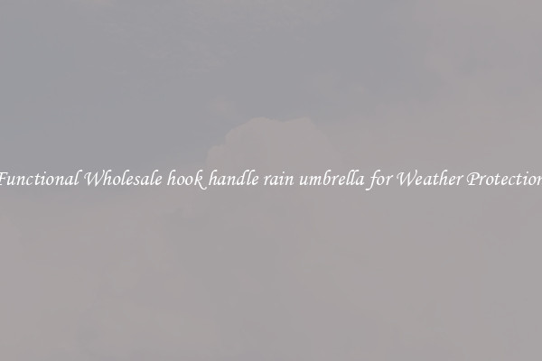 Functional Wholesale hook handle rain umbrella for Weather Protection 