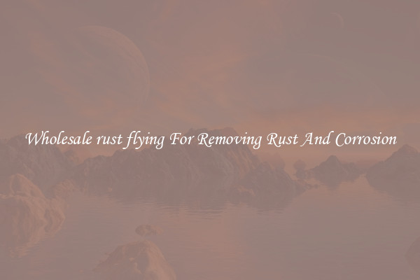 Wholesale rust flying For Removing Rust And Corrosion