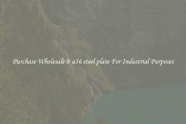 Purchase Wholesale lr a36 steel plate For Industrial Purposes