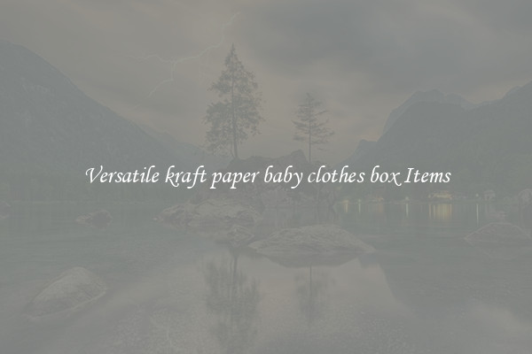 Versatile kraft paper baby clothes box Items