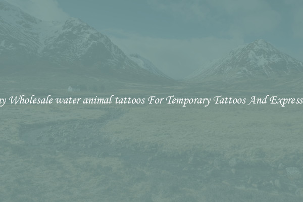 Buy Wholesale water animal tattoos For Temporary Tattoos And Expression